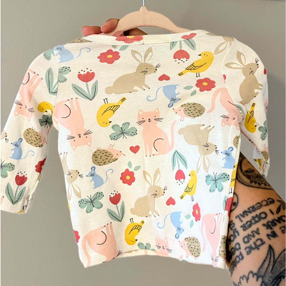 Carters floral and animal top